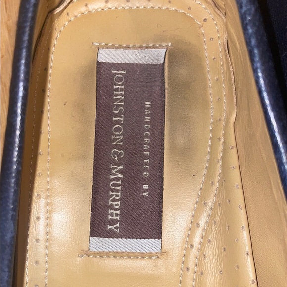 Johnston & Murphy Tan Perforated Loafers - Picture 2 of 9